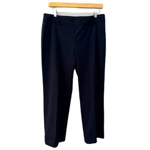 Ann Taylor Loft Navy Marisa Cropped Capri Dress Pants Size 8